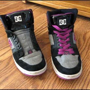 Dc black and purple shoes